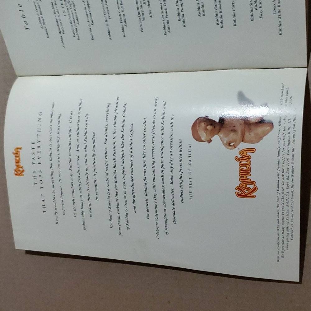 2/$8 🍹 A Guide to Food and Entertainment Cookbook pamphlet The Best of Kahlua - Picture 3 of 8